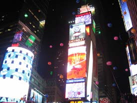 New Years in Times Square Skyscrapers